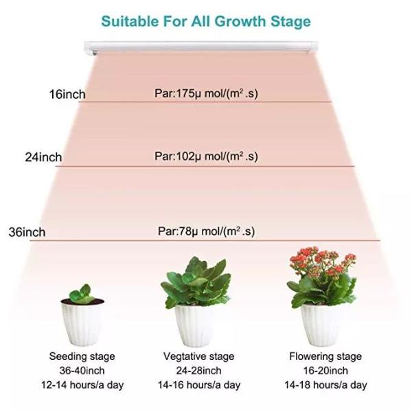 18W T8 LED Grow Tube Light 2ft 4ft Red Blue Full Spectrum LED Plant Light For Greenhouse