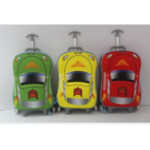 Fashion design EVA mould car cartoon kids trolley school bag