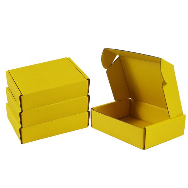 Yellow 3 Layered Airplane Storage Box Rigid Folding Boxes For E Commerce