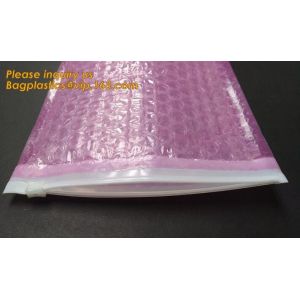 wholesale metallic glossy holographic cosmetic packing k bubble pouch slider