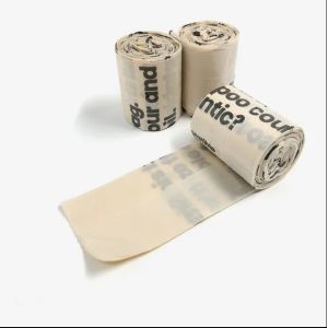 15 Micron Heat Sealing Compostable Dog Poop Bag TUV Certified