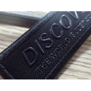 Pantone Color Heat Transfer Clothing Labels / Transparent TPU High Frequence