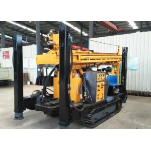 350 Meters Pneumatic Drilling Rig Positive Circulation Steel Crawler Mounted