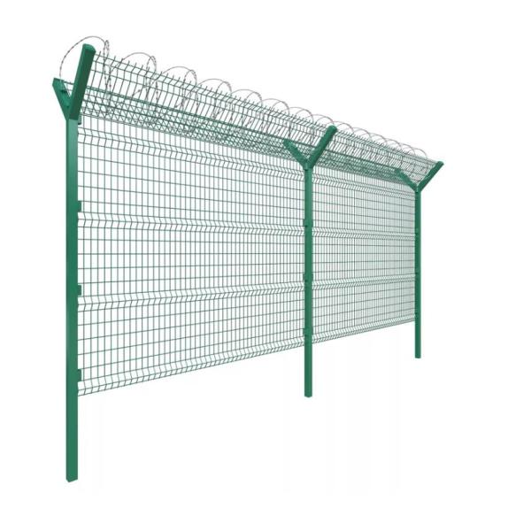 4mm Airport Security Fencing Hot Dipped Galvanized Powder Coated Durable