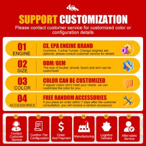 New Construction Equipment Mini 4x4 Wheel Loader Articulated Backhoe Loader