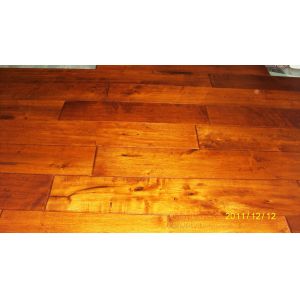 Maple Solid Flooring handscraped and Distressed Surface