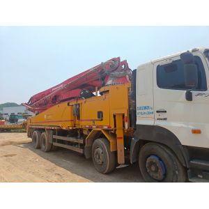 14150*2500*3950 Feeding Height 1400mm Used Concrete Pump Truck Putzmeister 42m