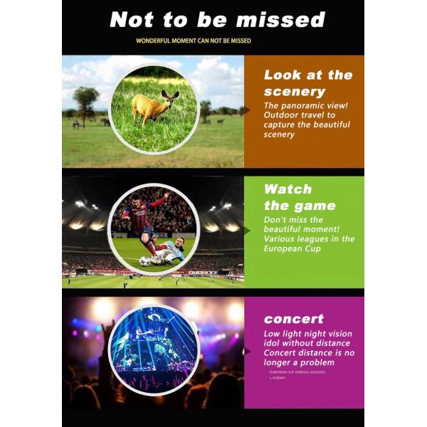 3500m 2000m 80x100 Starscope Monocular For Cell Phone Iphone Hunting