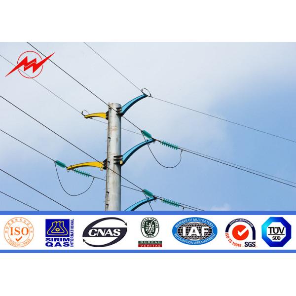 Buy Conical 25FT 132kv Bitumen Metal Utility Poles For High Voltage Transmission Lines at wholesale prices