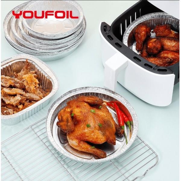 Buy Heavy Duty Disposable Aluminium Foil Food Container Insulation Round Shape at wholesale prices