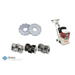 Zinc Coated Round Cylinder Scarifier Cutters Tungsten Carbide Tipped Milling