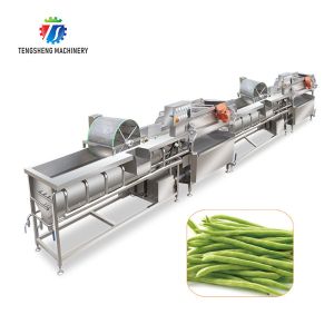 2400L 1800KG/H Fruit Vegetable Washing Line With Swirling Bubbles