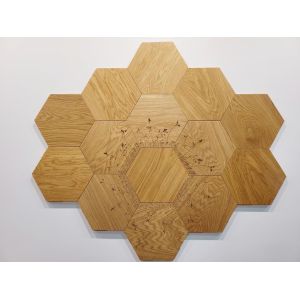 Engineered Wood Flooring Type Parquet Wood Flooring in Antiqued Mable Teak Oak