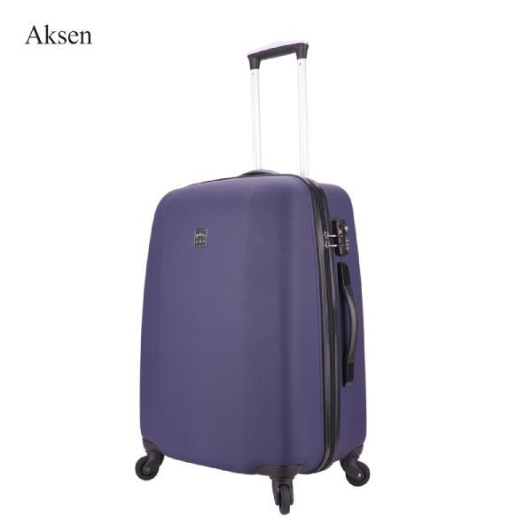 Spinner Caster Hard Shell Luggage One-Piece Zipper Trolley Case with TSA Combination Lock