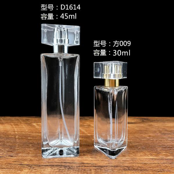 Buy Triangular Spot Perfume Glass Spray Bottle 30ml Transparent Empty 50ml at wholesale prices