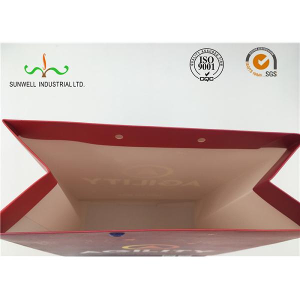 Customize Coated Fold Able Printed Paper Bags For Luxury Gift , Paper Shopping Bags