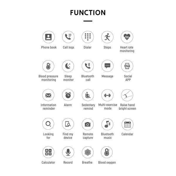 T500+ 1.75 Inch Full Screen Smartwatch Bluetooth Calling