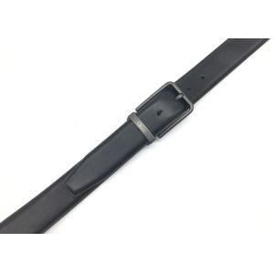 Soft Black Cowhide 35mm Mens Leather Dress Belt