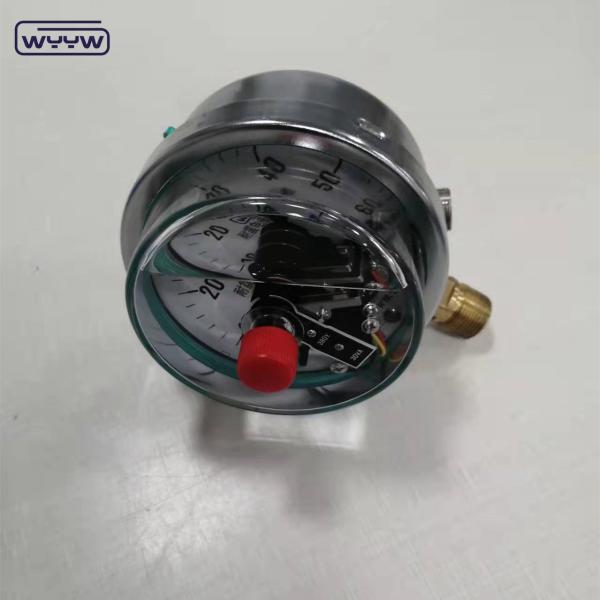 Buy 60MPa Silicone Filled 380V Electric Contact Pressure Gauge Shock Resistant at wholesale prices