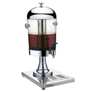 China Chrome plating stainless steel juice dispenser for single use on sale
