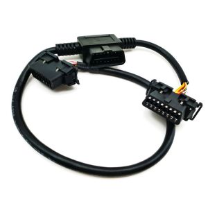 OBD2 OBDII Male to Dual Hyundai and Kia OBD2 Female Round Y Cable