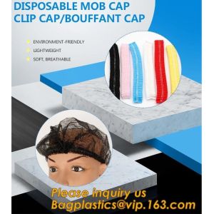 Disposable MON CAP, CLIP CAP,BOUFFANT CAP,medical disposable surgical head caps,nonwoven mob cap,hair net NURSE CAP, MED