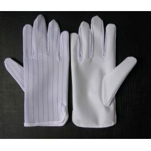 Sweat Absorbency PVC ESD Dotted Anti Static Hand Gloves