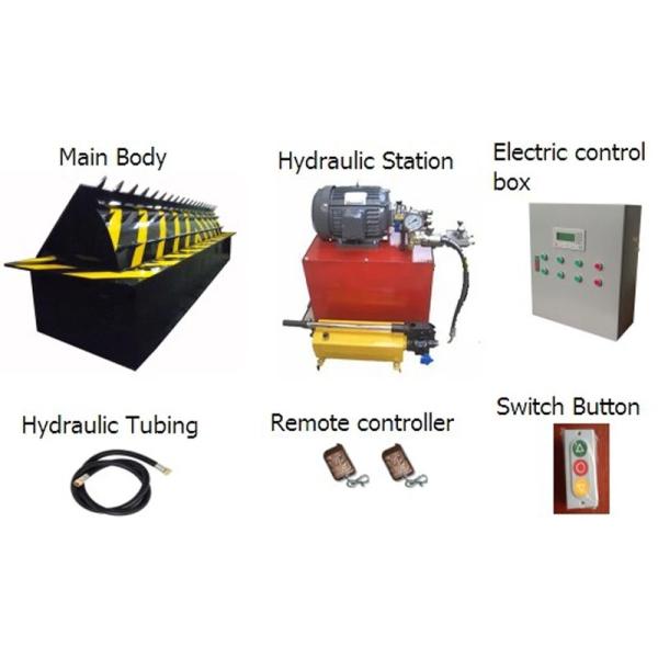 Parking Lot System Car Stop Hydraulic Road Barrier / Security Road Blocker