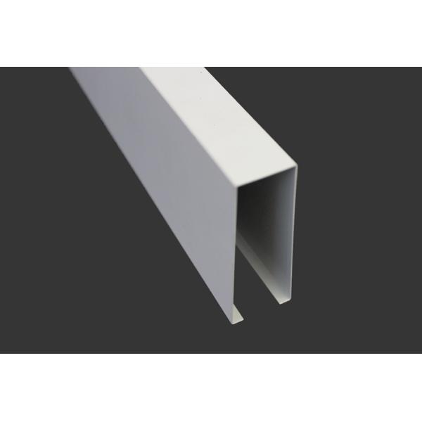 Suspended White U - Aluminum Profile Screen Ceiling Linear Strip Ceiling Panel