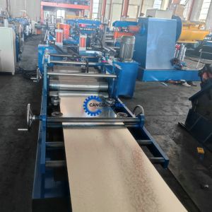 PLC Control System Steel Building Galvanized Self Lock Door Frame Roll Forming