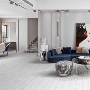 Matt Ceramic Kitchen Floor Tile Wooden Style 200x1200mm