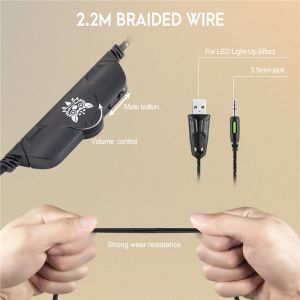 2.2m DC5V Onikuma K1 Pro Camouflage Gaming Headset