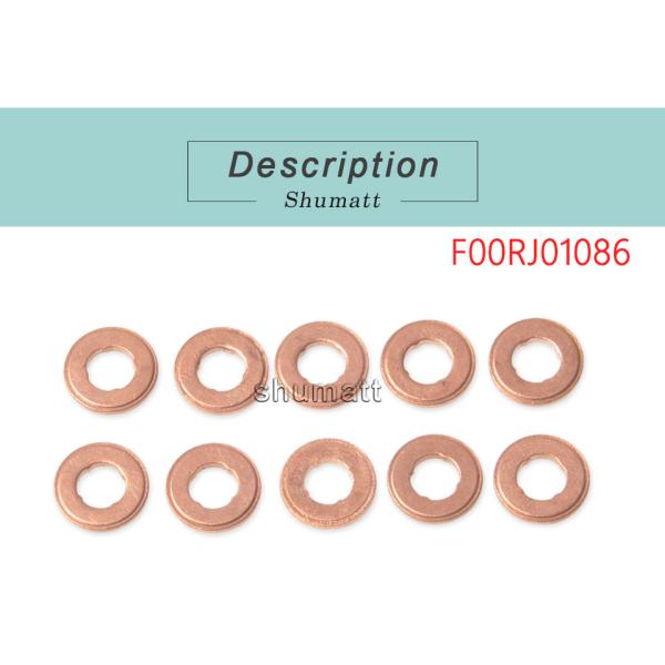 OEM new Shumatt Injector Heat Schield Gasket Copper Washer Shim F00VC17505 for 0445120027/042/078/081/082 injector
