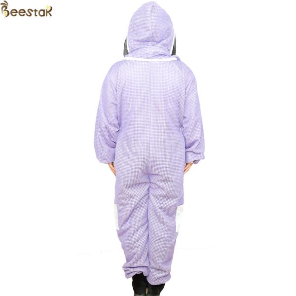 Purple 3 Layer Beekeeper Suit Ventilated Beekeeping Suit Beekeeper Uniform