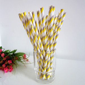 Bar Home Paper Drinking Straws , Disposable Biodegradable Paper Straws Safe