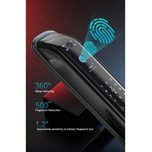 Aluminum Fingerprint Digital Door Lock Keyless Smart Door Lock With Handle