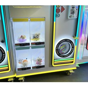 60kgs LED Lights Coin Operated Lucky Clip Game Machine Mini Dolls Claw Machine
