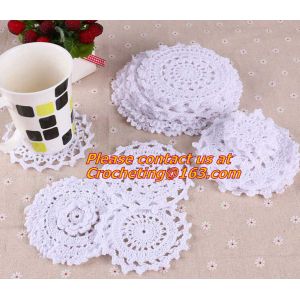 Fine craft handmade Crochet Doily mat 11 cm crochet cup mat coaster, Crochet