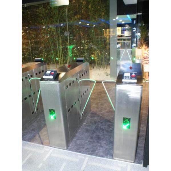 110V Intelligent Flap Barrier With Organic Glass Wing and 304 Stainless Steel