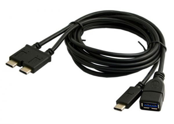 Buy Dual Type C USB Data Cable Robust EMI Performance For 13 Inch Macbook Pro at wholesale prices