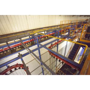 Quality Saudi Single Booth Customized Capacity Vertical Powder Coating Line Of Aluminium Profiles for sale