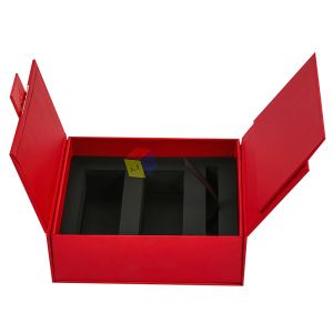 Double Door Cosmetic Paper Box Magnetic Luxury Perfume Box Packaging