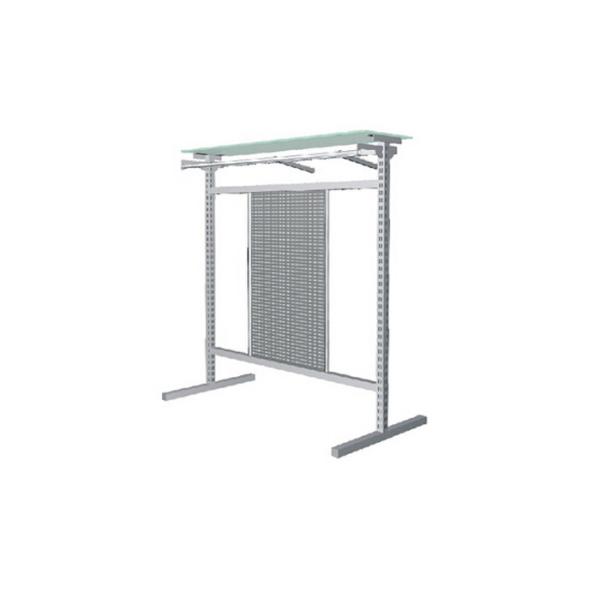 Easy Assembly Metal Material Garment Display Stand For Shopping Mall