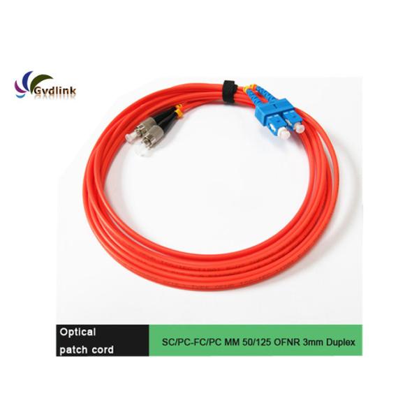 Buy SC/UPC-FC/UPC MM OFNR 3mm Fiber Optic Patch Cables at wholesale prices
