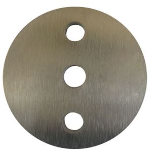 China Stainless Steel Balustrade Handrail Bracket Round Base Pate in 70mm on sale