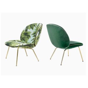 China Beetle Fiberglass Lounge Chair Leisure Function With Chrome Metal Leg SGS on sale