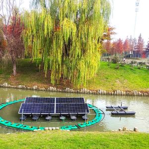 Solar Powered Pond Aeration System River Treatment Compact And Convenient