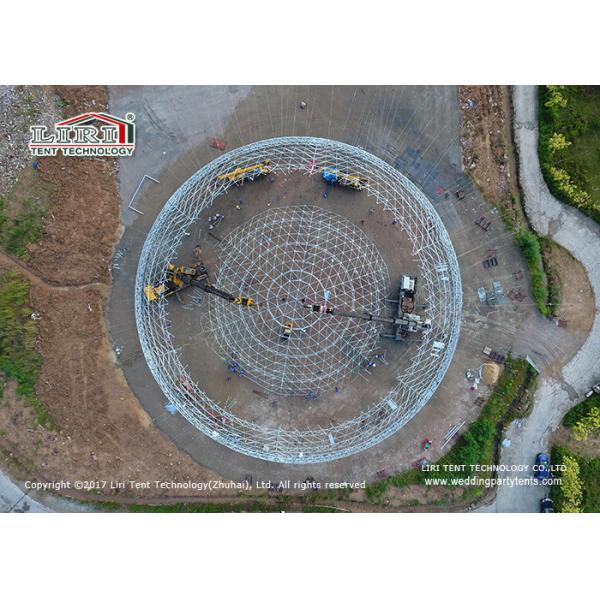 Large Durable Steel Diameter 55m Geodesic Dome Tents for Luxury Outdoor Event