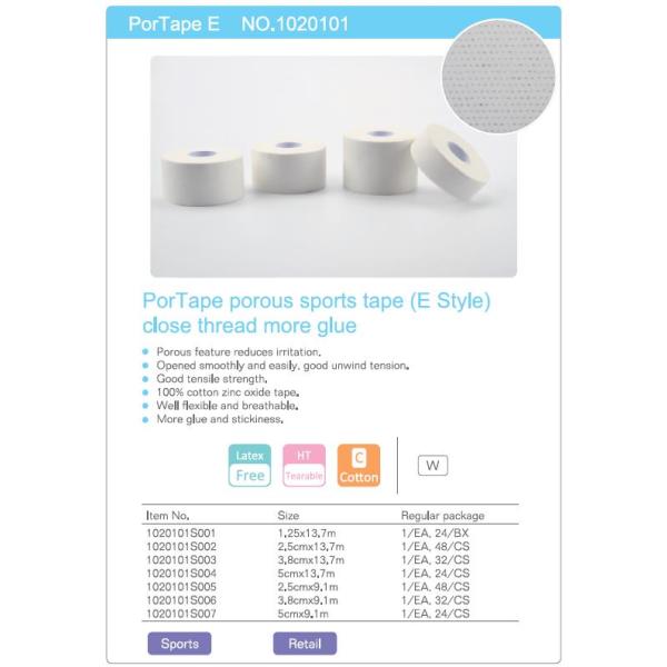 100% Cotton Athletic Medical Sports Tape for Leg Guard & Hand Guard