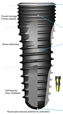 Compatible DIO SM® Pre Milled Abutment Mini & Regular dental implant Arum holder